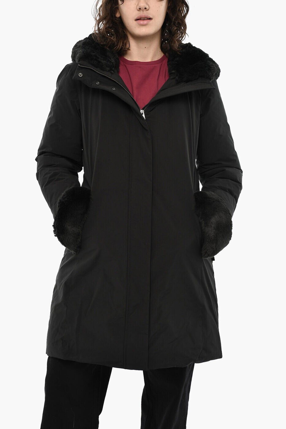 å WOOLRICH Х㥱å 㥱å ǥ ֥å Biker jackets CFWWOU0760FRUT3128 100 ...