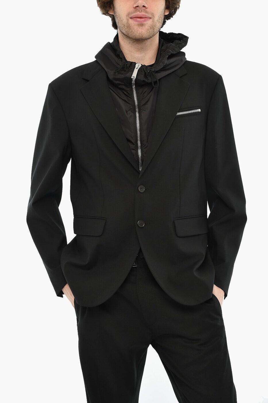 �ǥ��������������� DSQUARED2 �ܥ�С����㥱�å� ���㥱�å� ��� �֥�å� Bomber jackets S74BN1265 S40320 900...