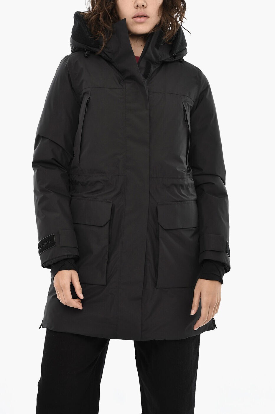 �������å� WOOLRICH �ܥ�С����㥱�å� ���㥱�å� ��ǥ����� �֥�å� Bomber jackets CFWWOU0738FRUT3126 100...