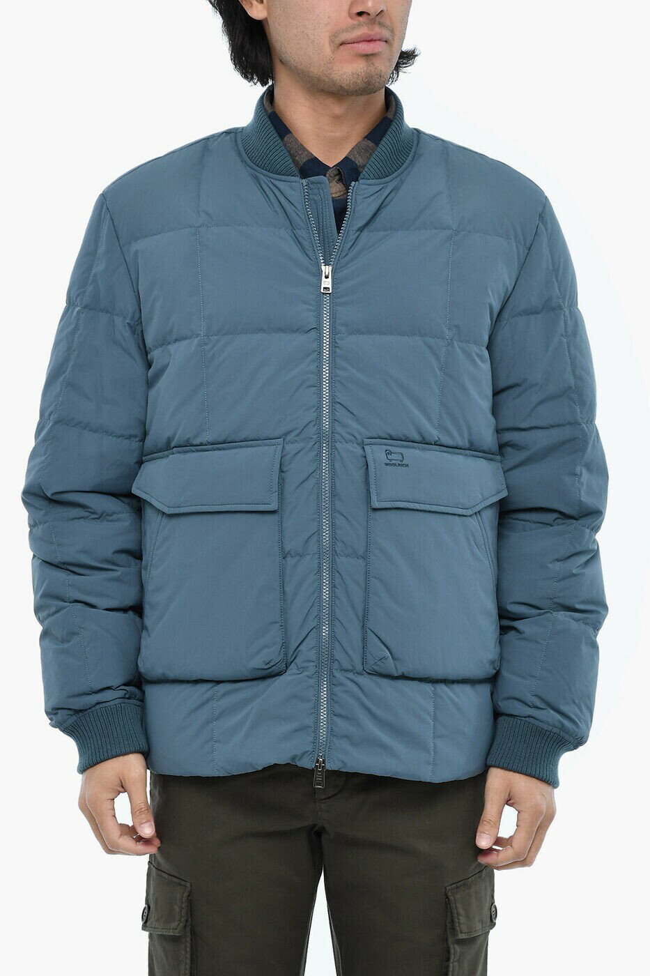 å WOOLRICH Х㥱å 㥱å  ֥롼 Biker jackets CFWOOU0607MRUT3077 3774 ...