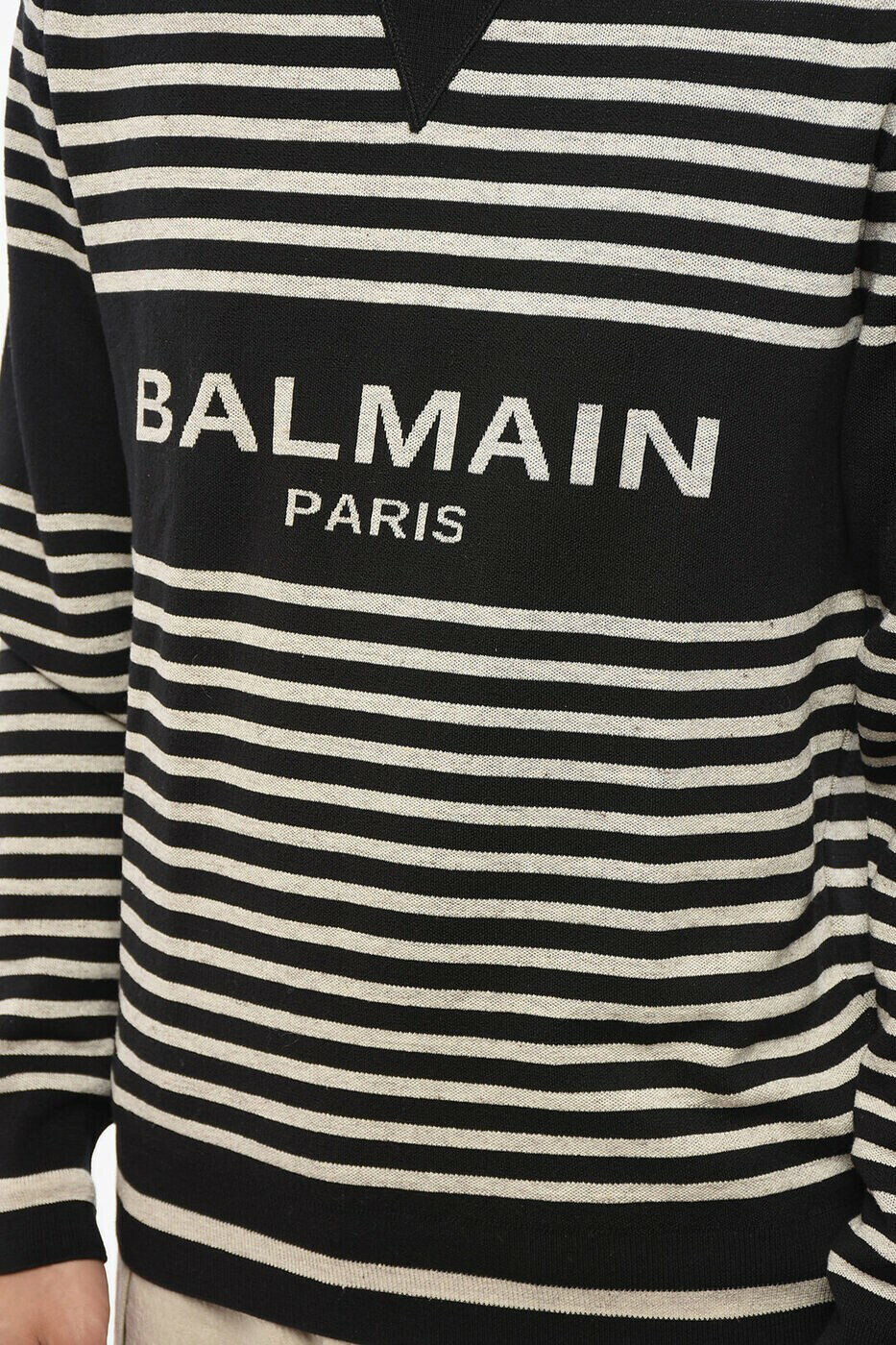 �Х�ޥ� BALMAIN ���롼�ͥå������ѡ� �˥åȥ����� ��� �֥�å� Crew neck jumpers AH1KD000KD93EDK ���� ����̵�� ��åԥ�̵�� 2026AW dk