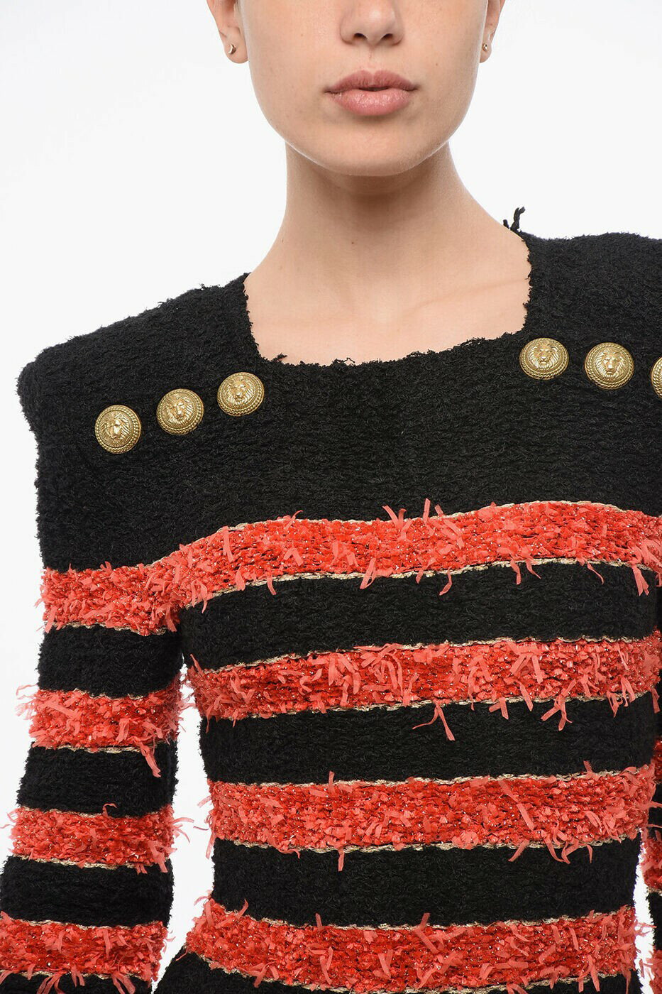 �Х�ޥ� BALMAIN ���󥰥ɥ쥹 �ɥ쥹 ��ǥ����� �֥�å� Long dresses AF4R8093KE04EGU ���� ����̵�� ��åԥ�̵�� 2026AW dk