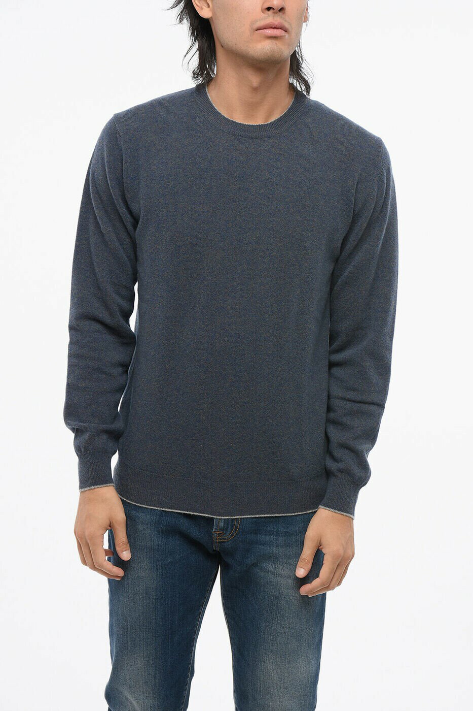 楽天BRANDSHOP・クラージュ楽天市場店アルテア ALTEA クルーネックジャンパー ニットウェア メンズ ブルー Crew neck jumpers 2361000/MC/437 9 関税 送料無料 ラッピング無料 2025AW dk