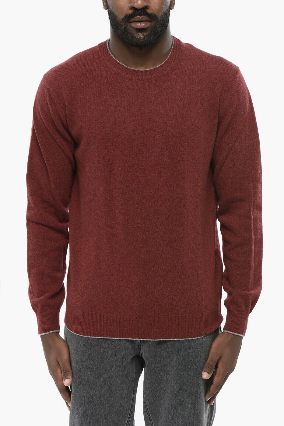 楽天BRANDSHOP・クラージュ楽天市場店アルテア ALTEA クルーネックジャンパー ニットウェア メンズ レッド Crew neck jumpers 2361000/MC/437 64 関税 送料無料 ラッピング無料 2025AW dk