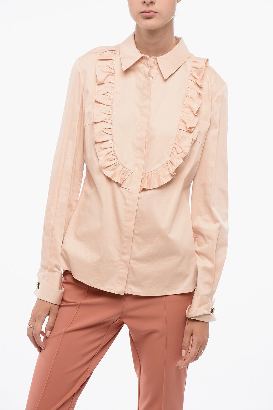 エリザベッタ フランキ ELISABETTA FRANCHI シャツ レディース ピンク Casual shirts CA01226 AR6 関税..