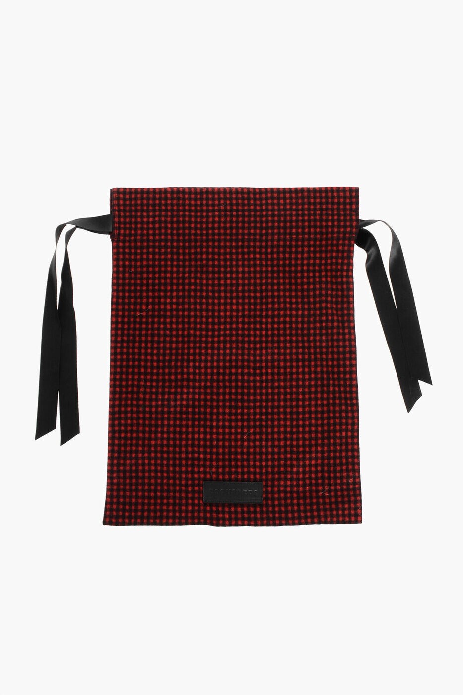 �ǥ��������������� DSQUARED2 �ȡ��ȥХå� ��� �֥�å� Tote bags CHECKED DUST BAG RED BLACK ���� ����̵��...