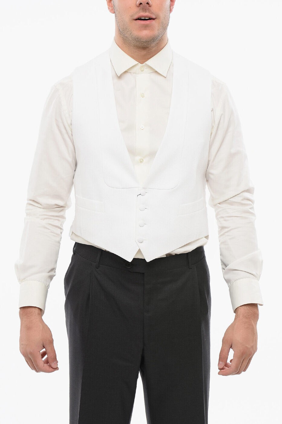 コルネリアーニ CORNELIANI ウエストコート ベスト メンズ ホワイト Waistcoats 82C190 7118085 028 関税 送料無料 ラッピング無料 2025SS dk