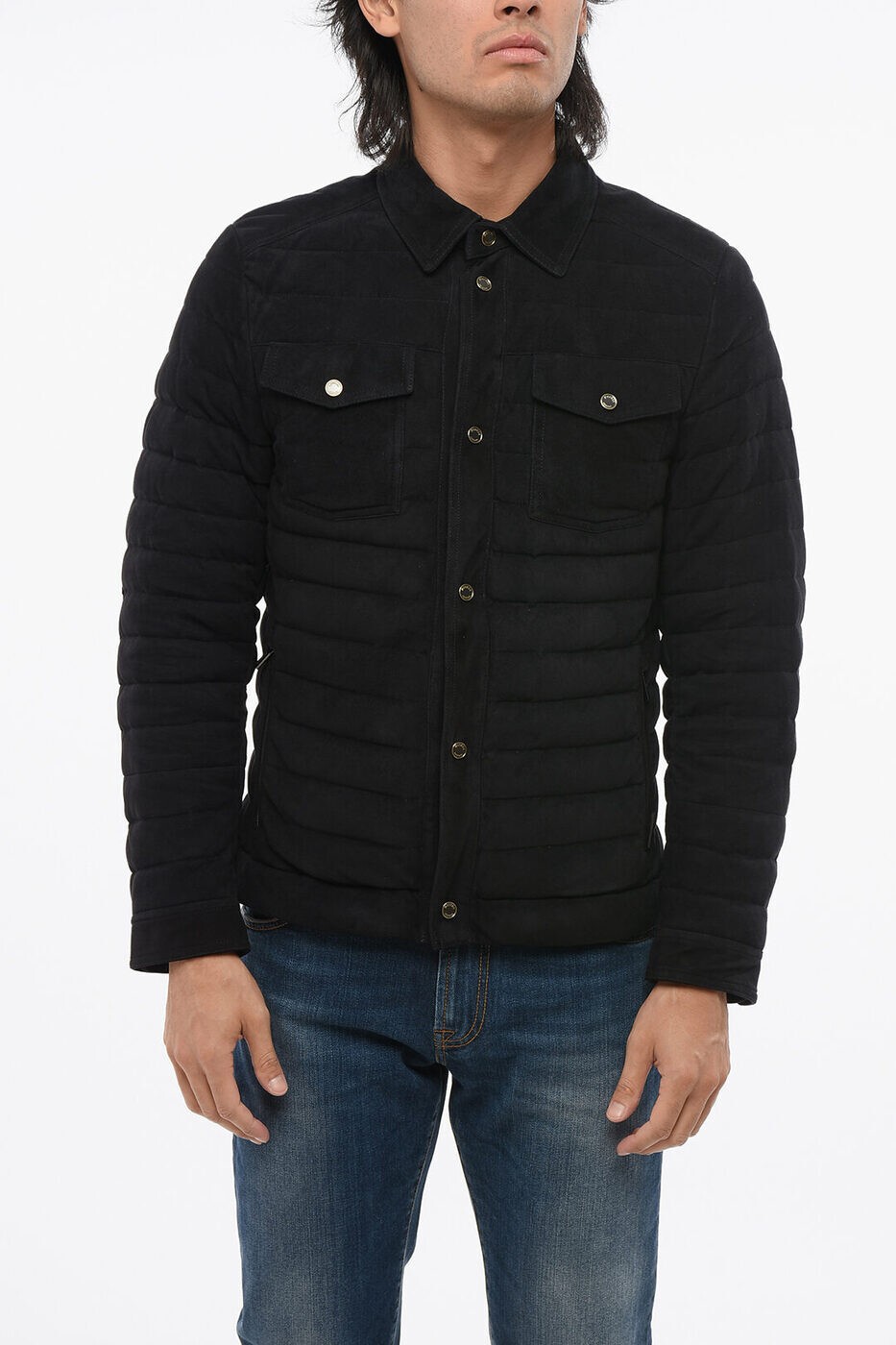 ࡼ졼 MOORER Х㥱å 㥱å  ֥å Biker jackets CRESPIUR BLU  ̵ åԥ̵ ...