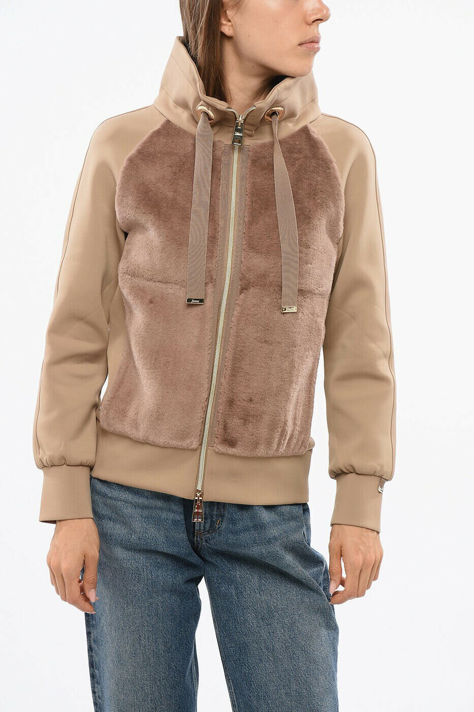 ヘルノ HERNO クルーネックスウェットシャツ トレーナー レディース ベージュ Crew neck sweatshirts J..