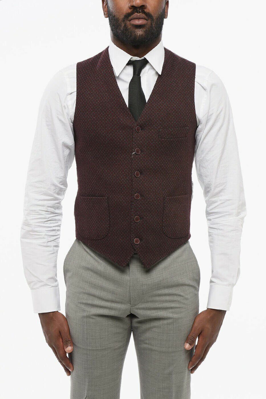 ニノダニエル NINO DANIELI ウエストコート ベスト メンズ レッド Waistcoats 78CZ49 6866811 040 関税..