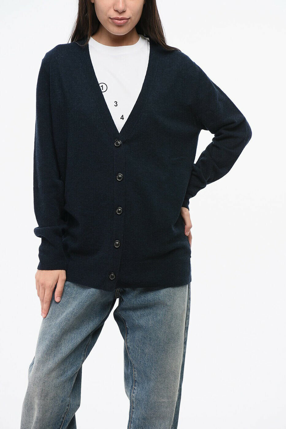 �᥾�� �ޥ른���� MAISON MARGIELA �������� �˥åȥ����� ��ǥ����� �֥롼 Knitwear S51HA1205 S18142 505 ����...