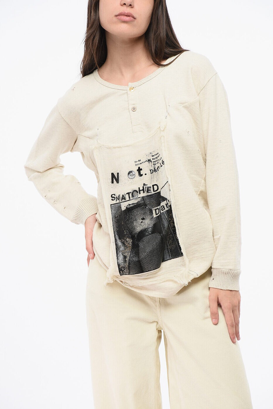 �᥾�� �ޥ른���� MAISON MARGIELA ���롼�ͥå��������åȥ���� �ȥ졼�ʡ� ��ǥ����� �١����� Crew neck sw...