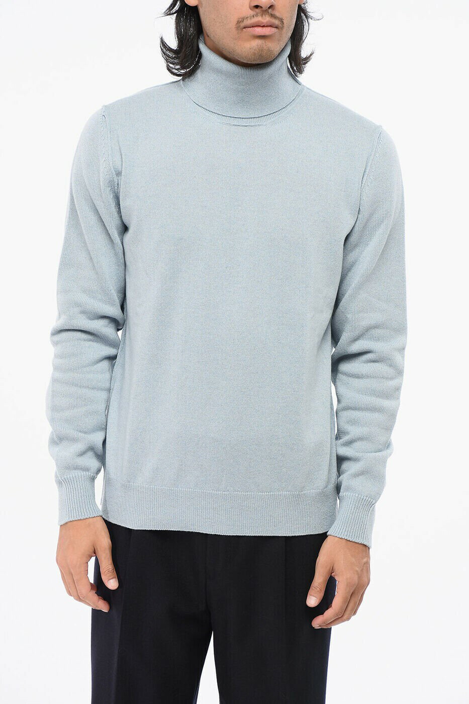 �᥾�� �ޥ른���� MAISON MARGIELA ���롼�ͥå������ѡ� �˥åȥ����� ��� �֥롼 Crew neck jumpers SI1HA0010...