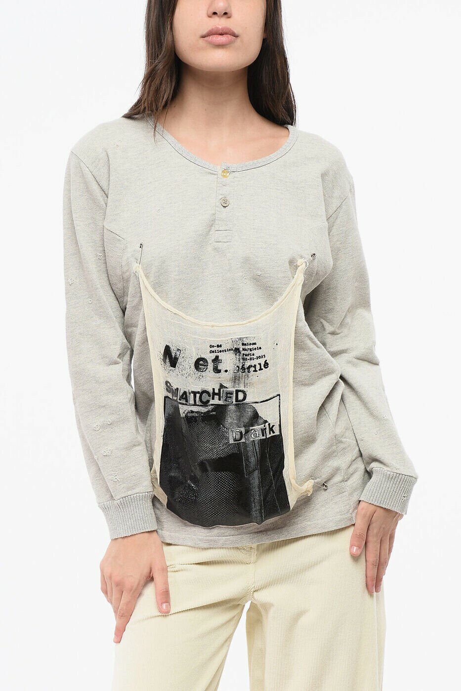 �᥾�� �ޥ른���� MAISON MARGIELA ���롼�ͥå��������åȥ���� �ȥ졼�ʡ� ��ǥ����� ���졼 Crew neck swe...