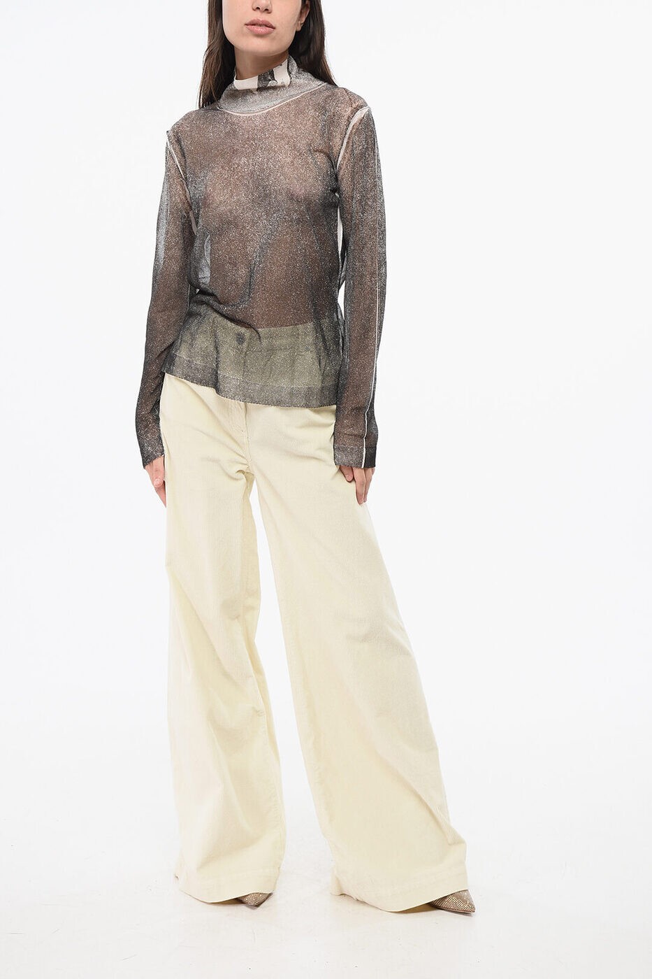 �᥾�� �ޥ른���� MAISON MARGIELA ���롼�ͥå������ѡ� �˥åȥ����� ��ǥ����� ���졼 Crew neck jumpers S51HL0014 S18399 102S ���� ����̵�� ��åԥ�̵�� 2026SS dk