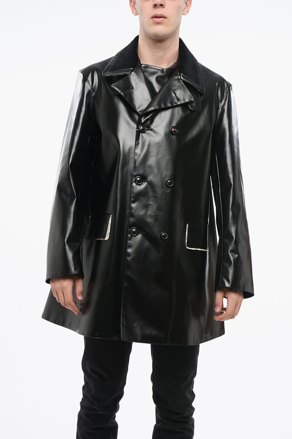 �᥾�� �ޥ른���� MAISON MARGIELA �ȥ��������� ������ ��� �֥�å� Trench coats SI1AM0004 S53549 900...