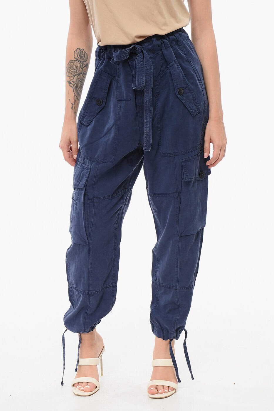 楽天BRANDSHOP・クラージュ楽天市場店ラルフローレン POLO RALPH LAUREN パンツ レディース ブルー Cargo trousers 211890369003 関税 送料無料 ラッピング無料 2025SS dk