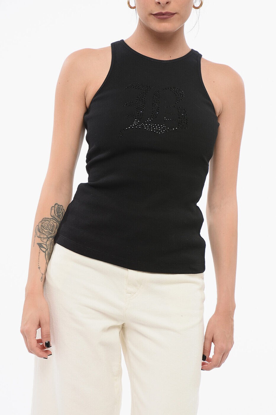 ブルマリン BLUMARINE Tシャツ トップス レディース ブラック T-shirts and tops P422T049AN0990 関税 送料無料 ラッピング無料 2026SS dk
