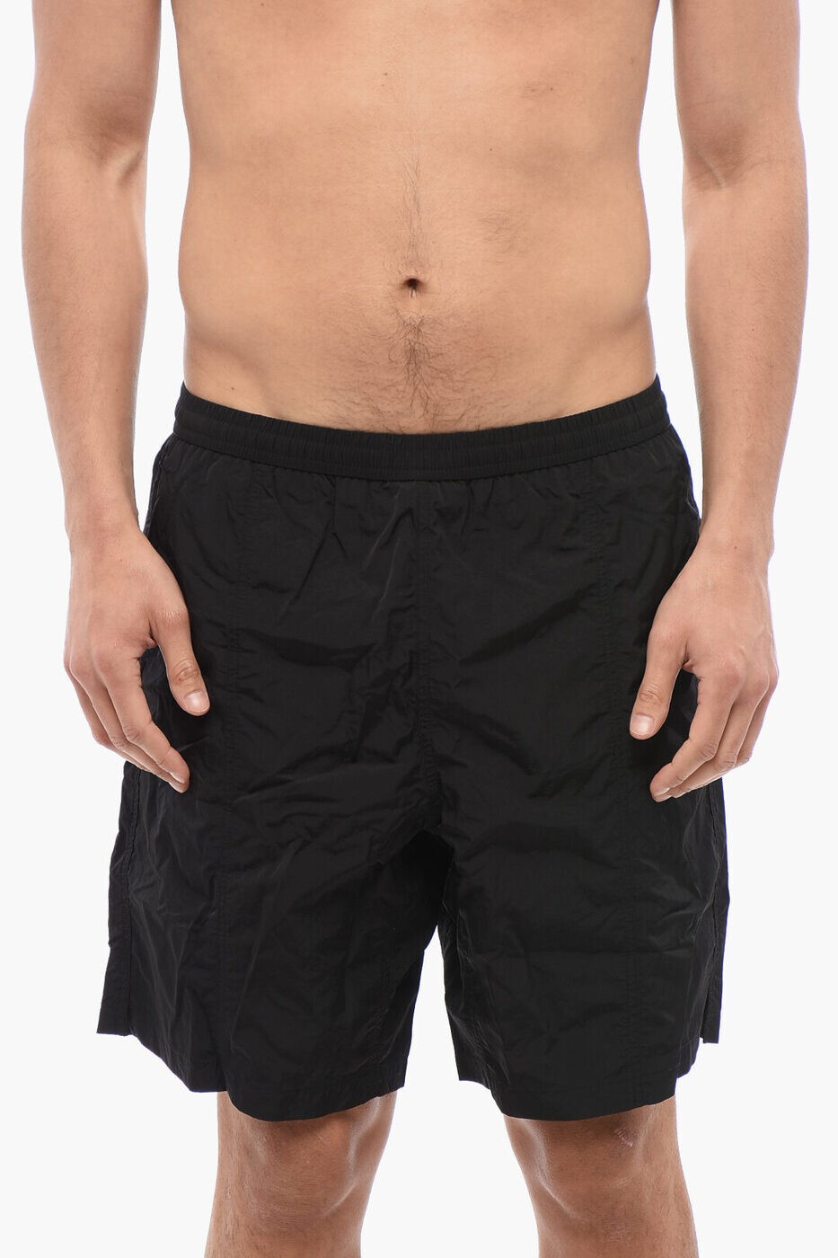 楽天BRANDSHOP・クラージュ楽天市場店アミ アレクサンドル マテュッシ AMI ALEXANDRE MATTIUSSI 海水パンツ スイムウェア メンズ ブラック Swim shorts HBW005PA0021 001 関税 送料無料 ラッピング無料 2025SS dk