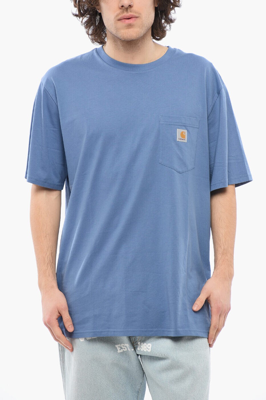 カーハート CARHARTT Tシャツ メンズ ブルー T-shirts I030434CO 1YIXX 関税 送料無料 ラッピング無料 ..