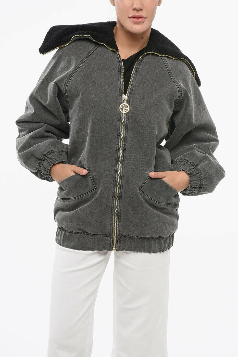 �ѥȥ� PATOU �ܥ�С����㥱�å� ���㥱�å� ��ǥ����� ���졼 Bomber jackets OU0230081DE 959A ���� ����̵�� ��åԥ�...