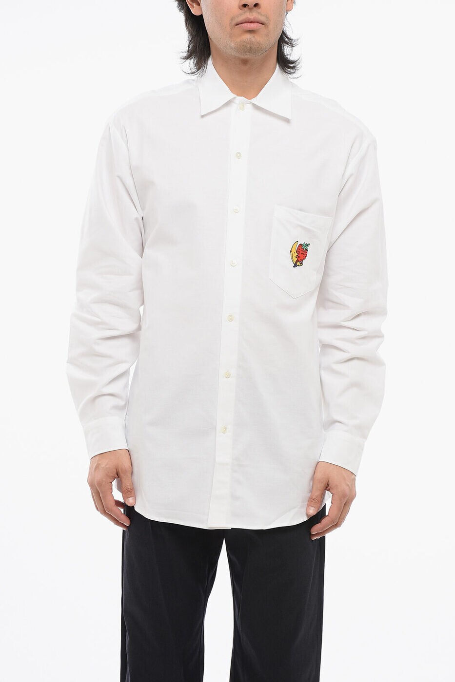 楽天BRANDSHOP・クラージュ楽天市場店スカイ・ハイ・ファーム SKY HIGH FARM シャツ メンズ ホワイト Casual shirts SHF05B0311 関税 送料無料 ラッピング無料 2025SS dk