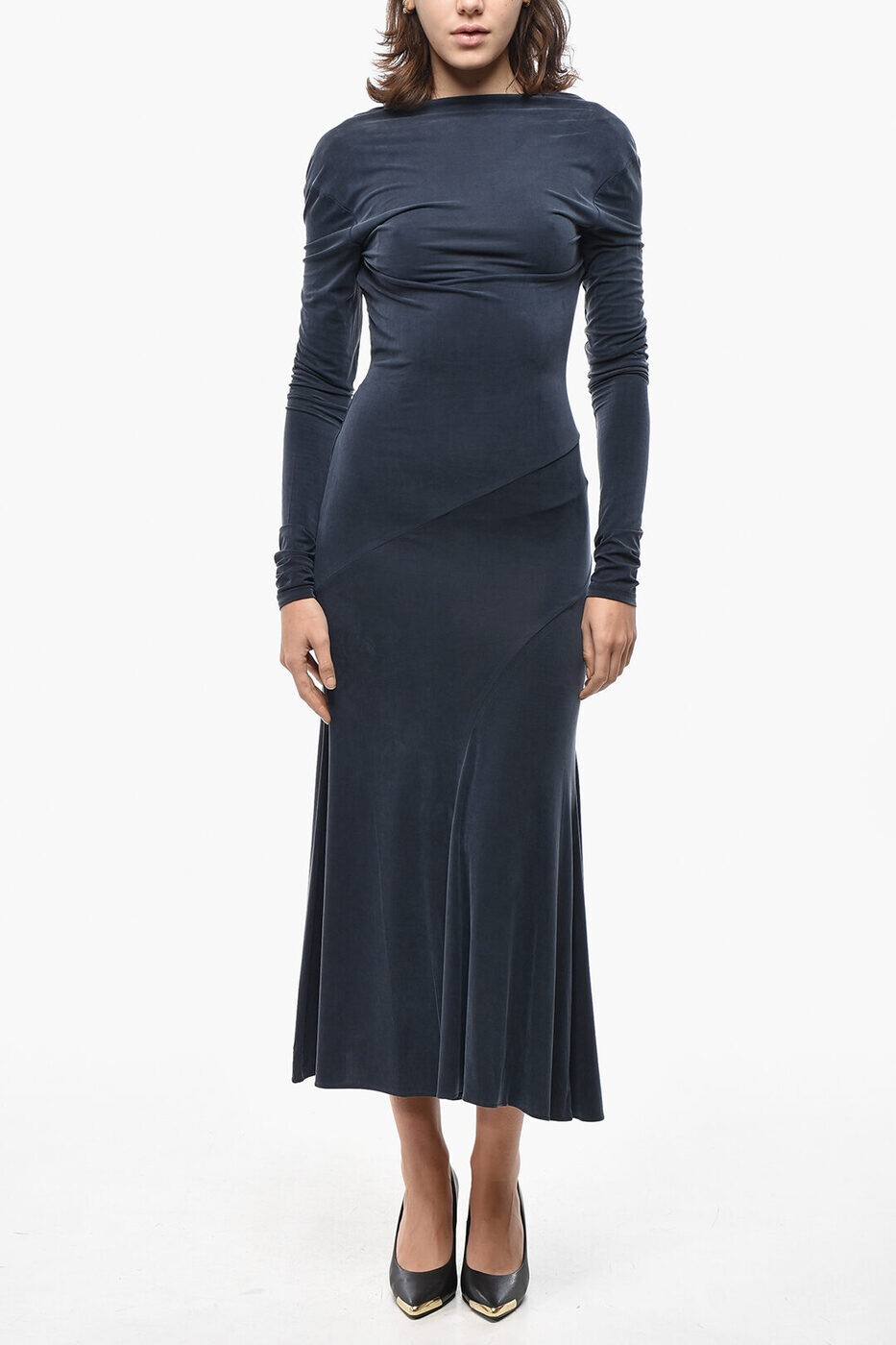 楽天BRANDSHOP・クラージュ楽天市場店THE ANDAMANE ロングドレス ドレス レディース ブルー Long dresses T160121ATJV045 501 関税 送料無料 ラッピング無料 2025AW dk