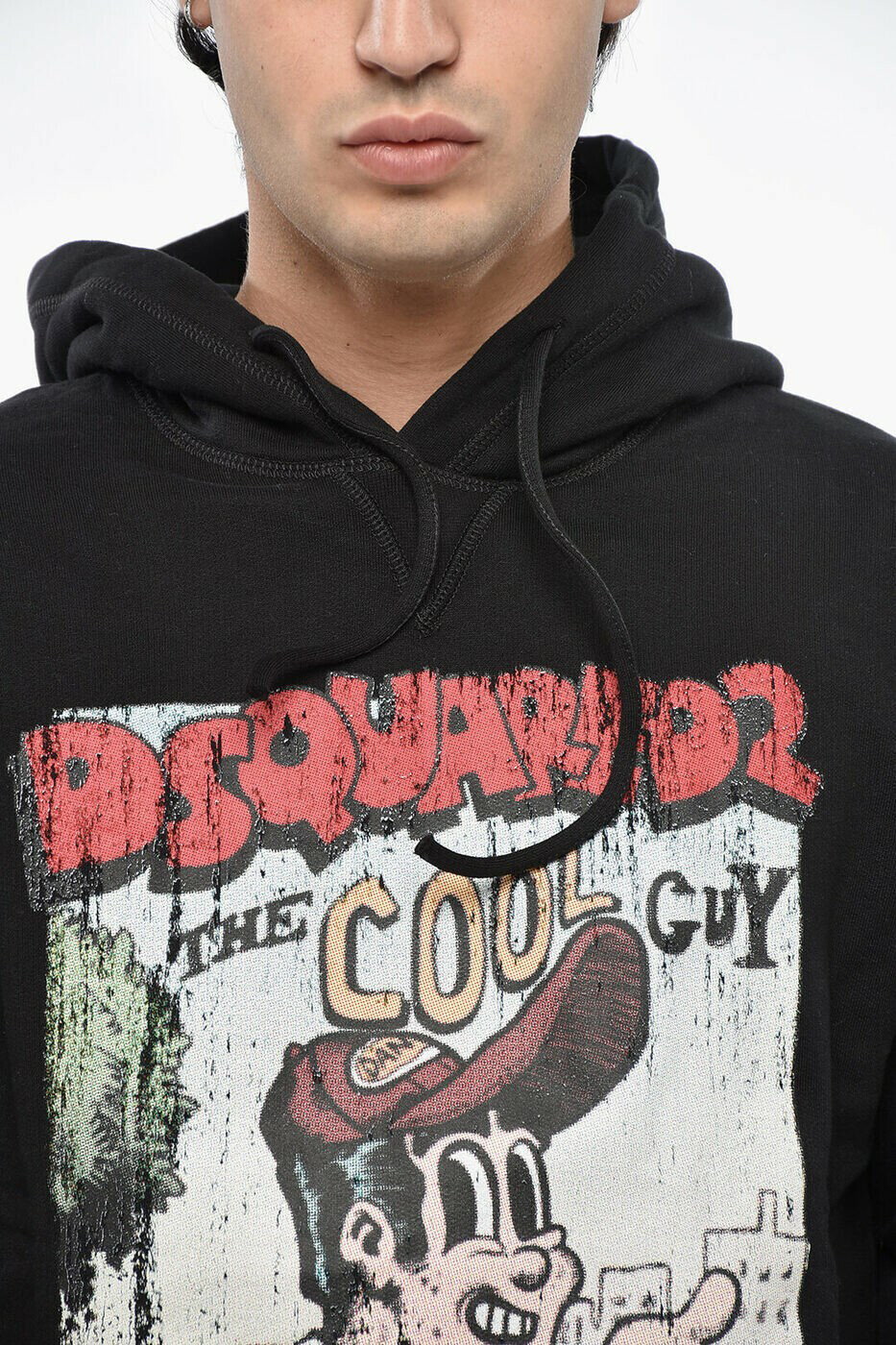 �ǥ��������������� DSQUARED2 ���롼�ͥå��������åȥ���� �ȥ졼�ʡ� ��� �֥�å� Crew neck sweatshirts S71GU0598S25516900 ���� ����̵�� ��åԥ�̵�� 2026SS dk