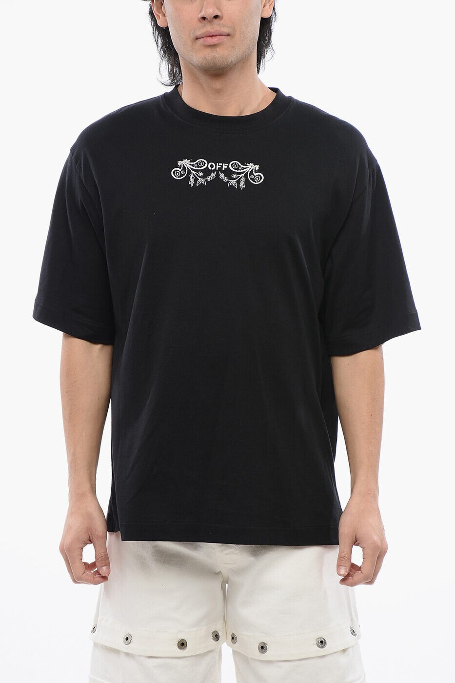 オフホワイト OFF WHITE Tシャツ メンズ ブラック T-shirts OMAA120S24JER0021001 関税 送料無料 ラッ..