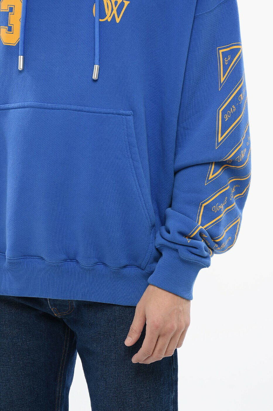 ���եۥ磻�� OFF WHITE ���롼�ͥå��������åȥ���� �ȥ졼�ʡ� ��� �֥롼 Crew neck sweatshirts OMBB085S24FLE0124622 ���� ����̵�� ��åԥ�̵�� 2026SS dk