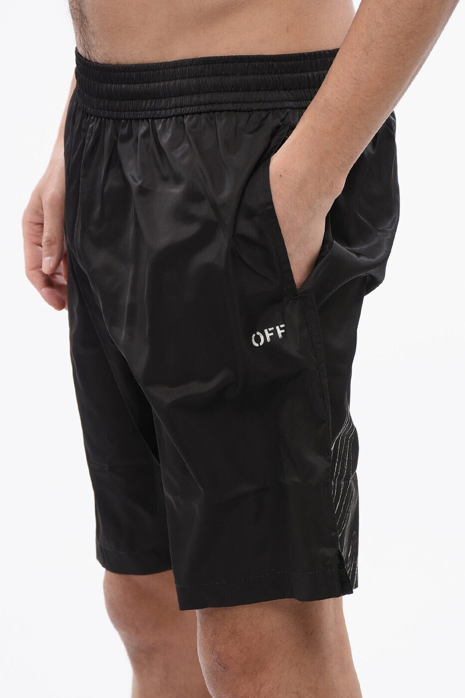 ���եۥ磻�� OFF WHITE ����ѥ�� �����०���� ��� �֥�å� Swim shorts OMFD008S24FAB0031001 ���� ����̵�� ��åԥ�̵�� 2026SS dk