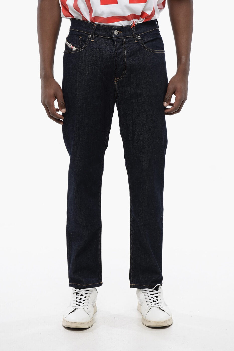 ディーゼル DIESEL レギュラーフィットジーンズ デニム メンズ ブルー Regular fit jeans A03571 Z9B89 01 関税 送料無料 ラッピング無料 2025SS dk