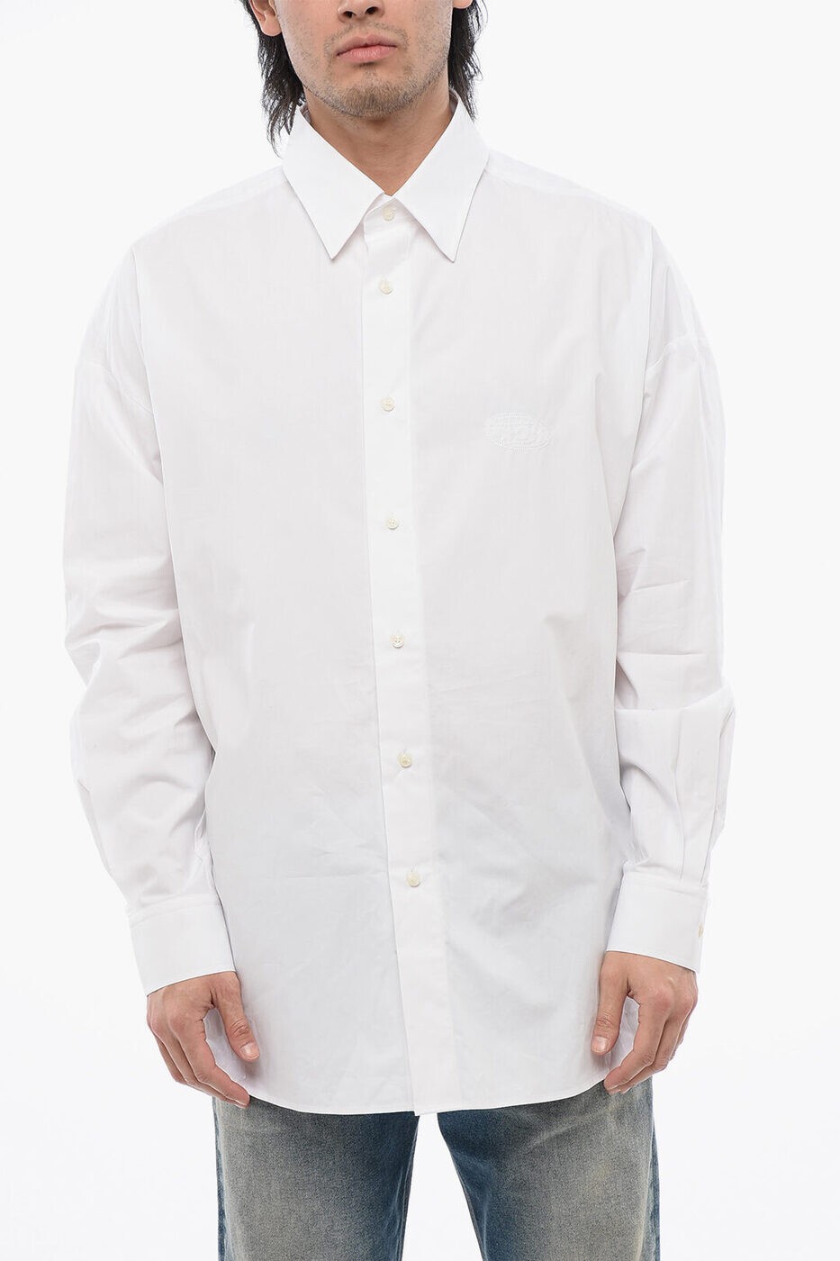 楽天BRANDSHOP・クラージュ楽天市場店ディーゼル DIESEL シャツ メンズ ホワイト Casual shirts A08937 0PCAL 100 関税 送料無料 ラッピング無料 2025SS dk