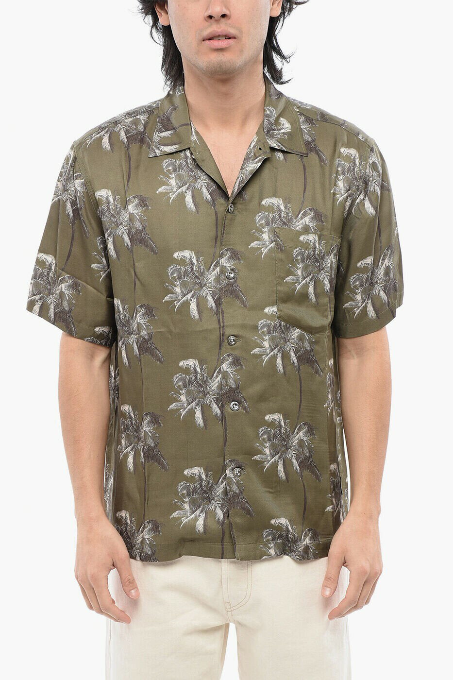 楽天BRANDSHOP・クラージュ楽天市場店ディーゼル DIESEL シャツ メンズ グリーン Casual shirts A13169 0THAP E6791 関税 送料無料 ラッピング無料 2025SS dk