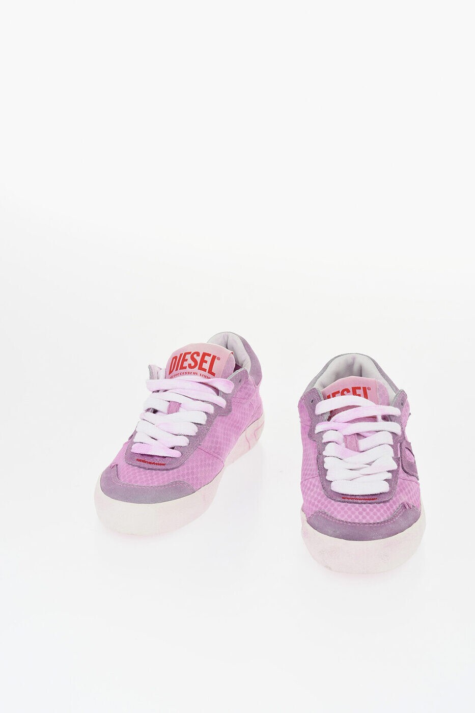 ディーゼル DIESEL フラットスニーカー スニーカー レディース ピンク Flat sneakers Y03340 PS326 T4306 関税 送料無料 ラッピング無料 2025SS dk