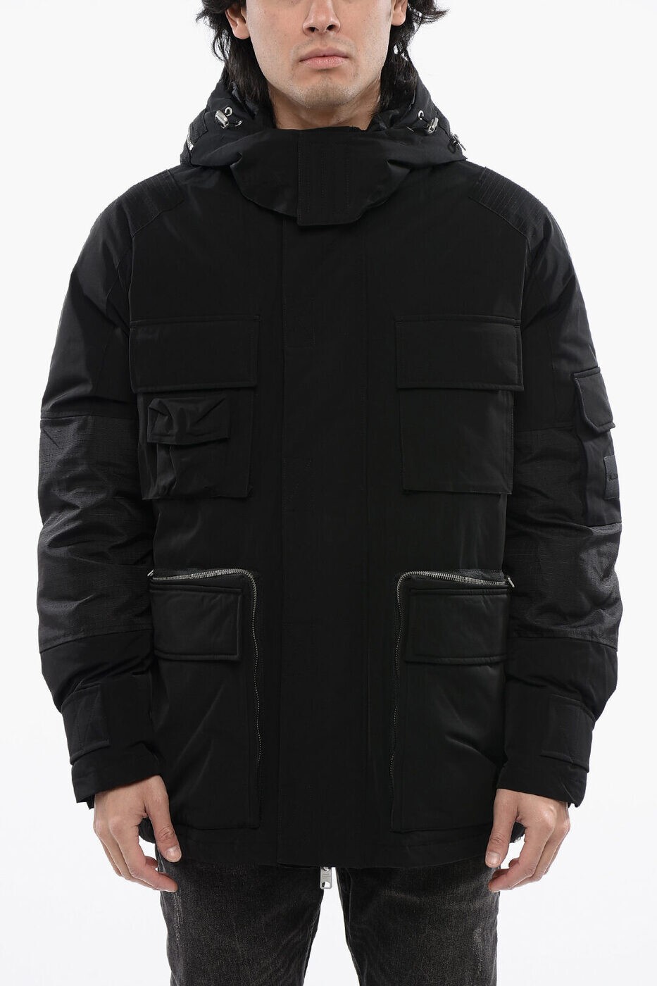 륻 ALLSAINTS ܥС㥱å 㥱å  ֥å Bomber jackets ORBIT MJ180Z BLACK  ...