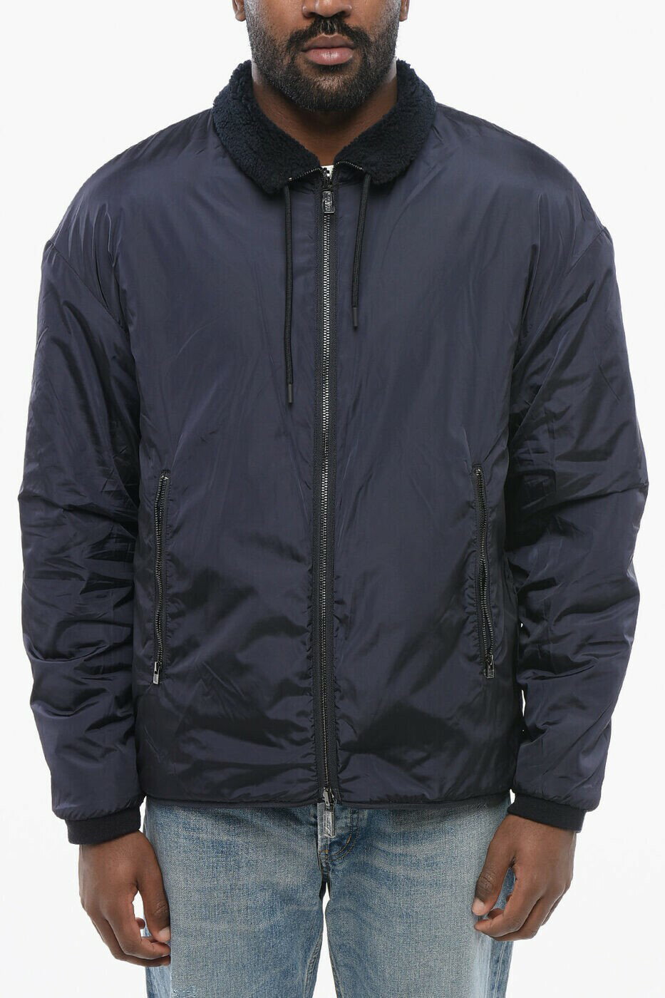 ݥꥪ ޡ EMPORIO ARMANI ܥС㥱å 㥱å  ֥롼 Bomber jackets 6R1MG8 1JOAZ 0...