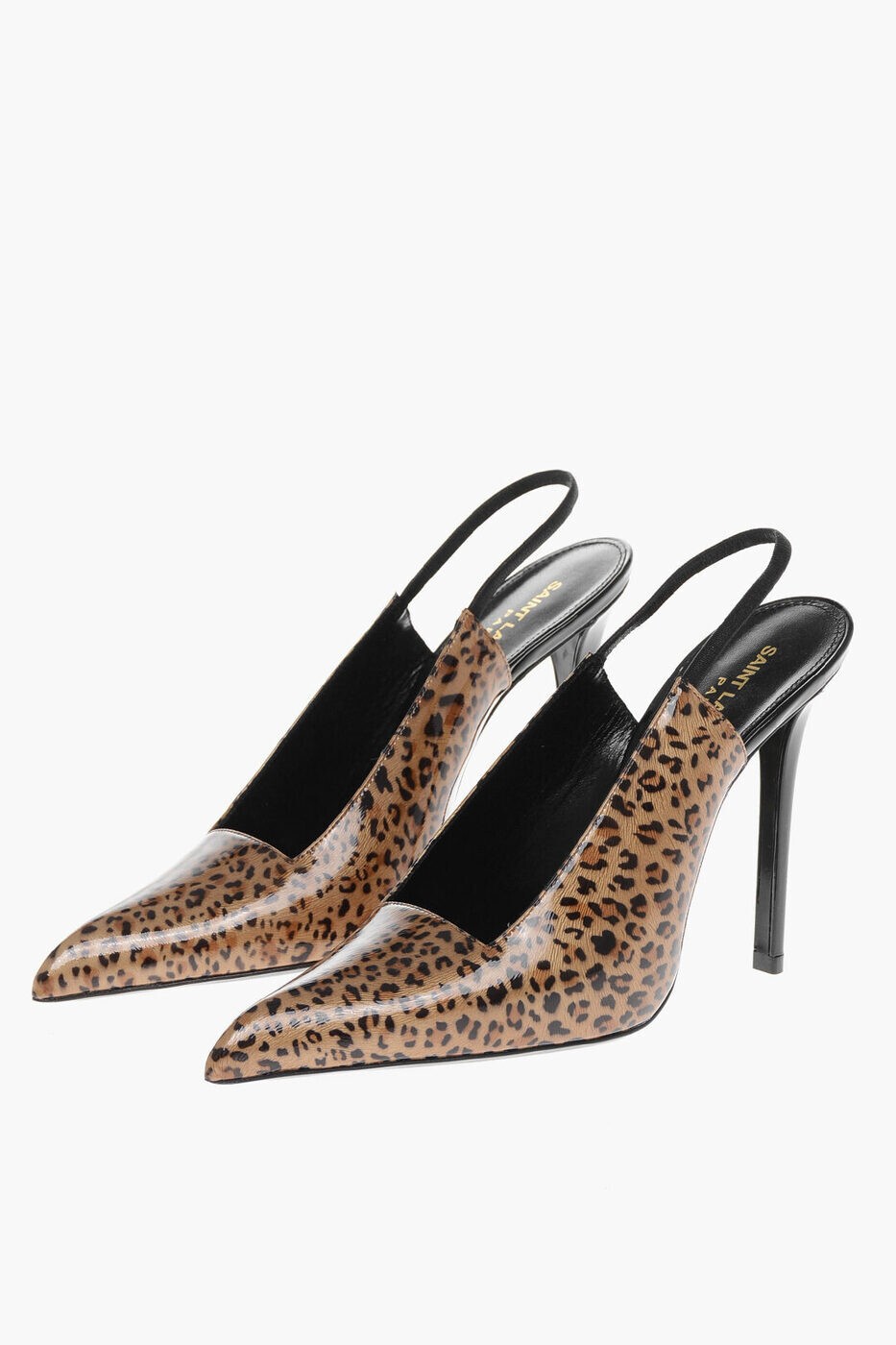 ���� ���������� SAINT LAURENT PARIS �ϥ��ҡ��� �ѥ�ץ� ��ǥ����� �֥饦�� High heels 757009 AACG7 2052...