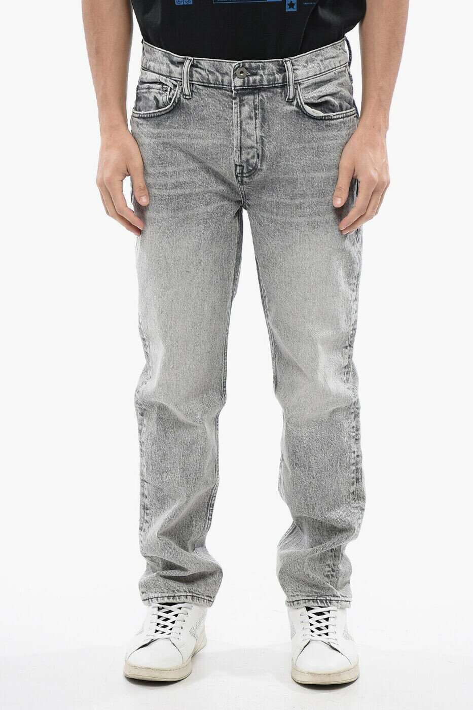 オールセインツ ALLSAINTS レギュラーフィットジーンズ デニム メンズ グレー Regular fit jeans CURTIS ME015Z WASHED GREY 関税 送料無料 ラッピング無料 2025SS dk
