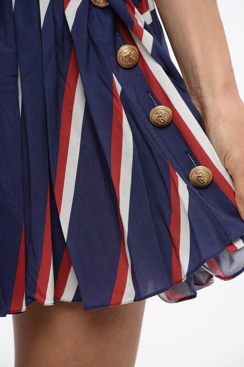 �Х�ޥ� BALMAIN �ߥ˥Хå� �������� ��ǥ����� �֥롼 Mini-skirts XF2LB460VC19 SEX ���� ����̵�� ��åԥ�̵�� 2026SS dk