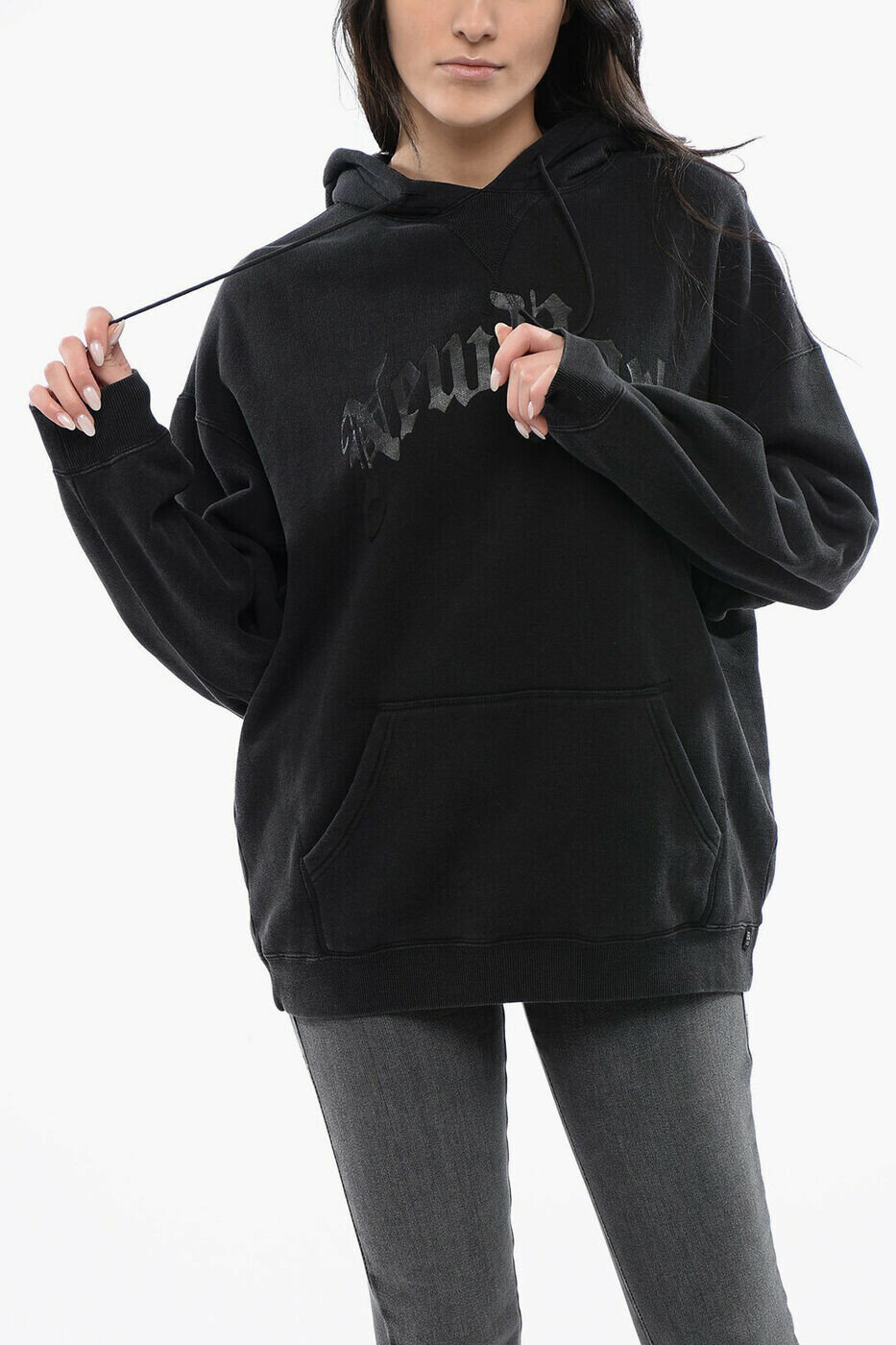 アール サーティーン R13 クルーネックスウェットシャツ トレーナー レディース ブラック Crew neck sweatshirts R13WK005-K099C 0 ACID BLACK 関税 送料無料 ラッピング無料 2026SS dk