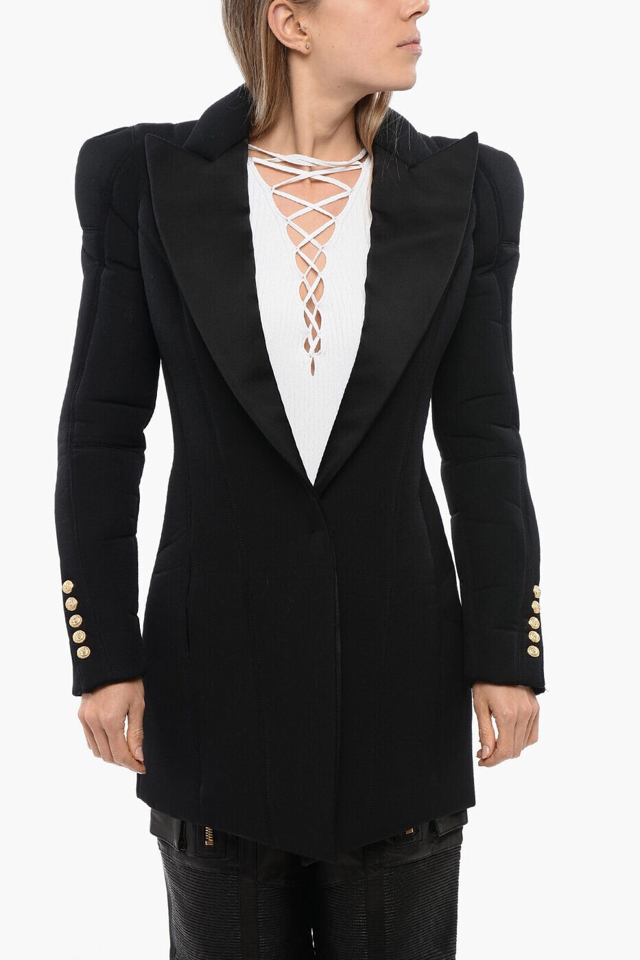 Хޥ BALMAIN ܥС㥱å 㥱å ǥ Bomber jackets YF0SI185MB02 0PA  ̵ åԥ...