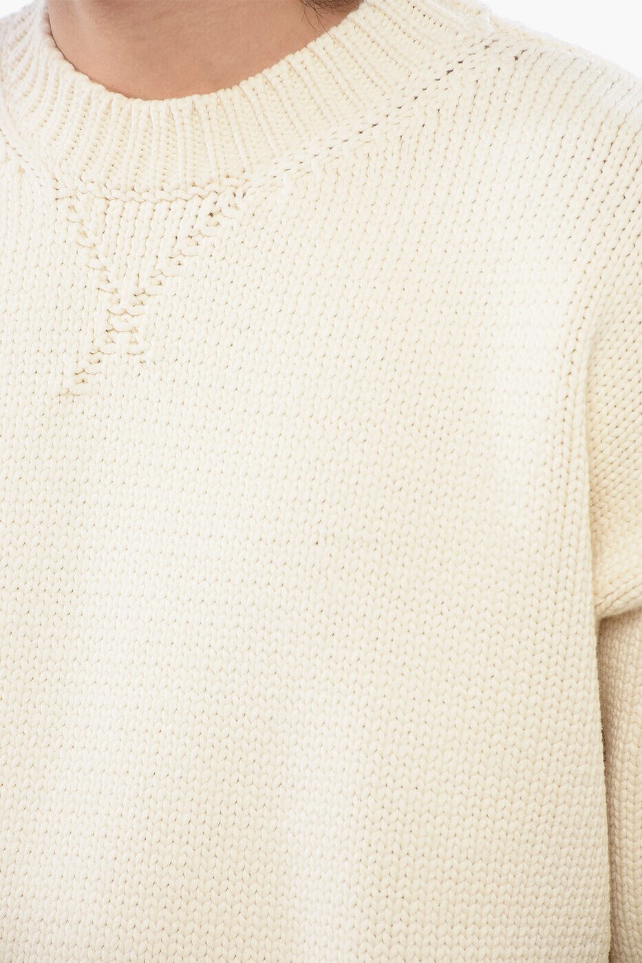 ���� ������� JIL SANDER ���롼�ͥå������ѡ� �˥åȥ����� ��� �ۥ磻�� Crew neck jumpers J21GP0143 J15420 108 ���� ����̵�� ��åԥ�̵�� 2026SS dk