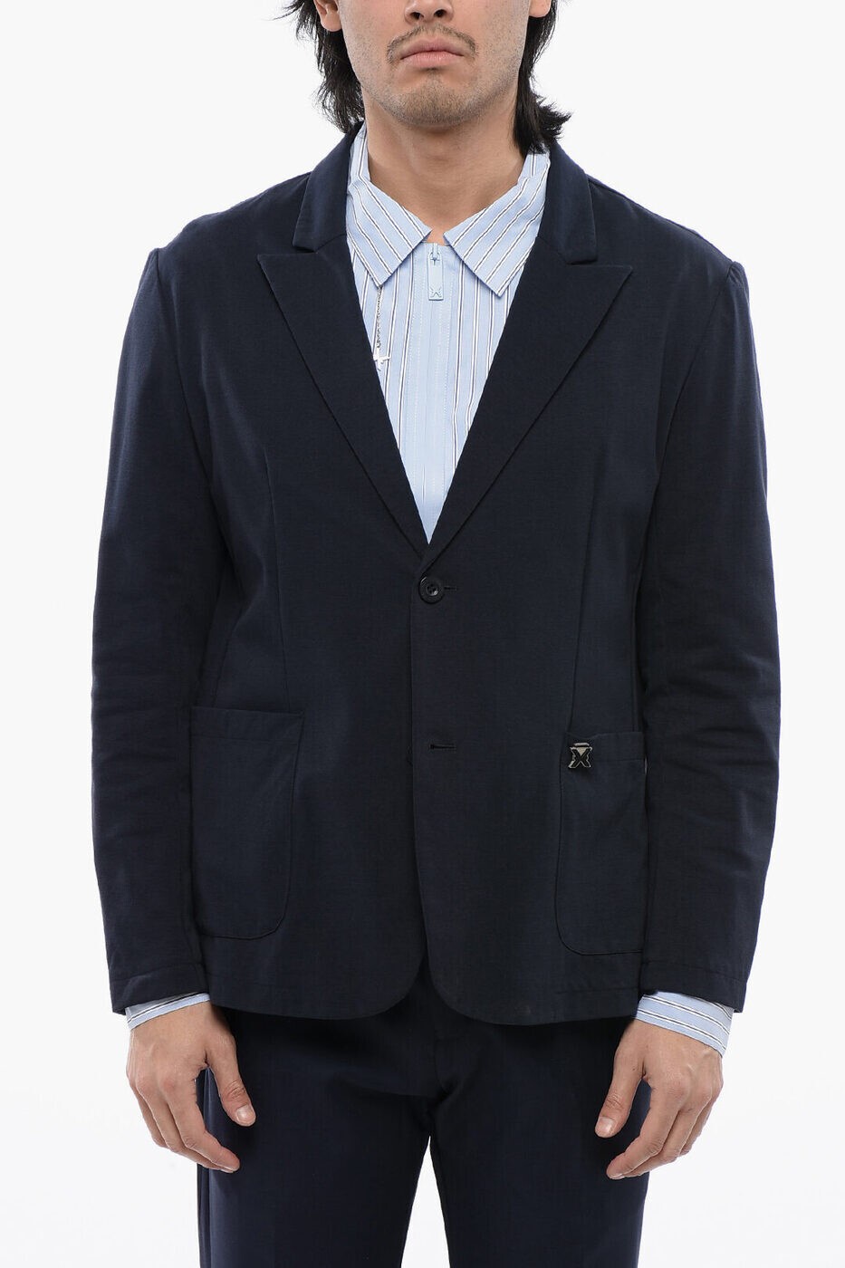 å JOHN RICHMOND ܥС㥱å 㥱å  ֥롼 Bomber jackets UMP24088GCNAVY ...