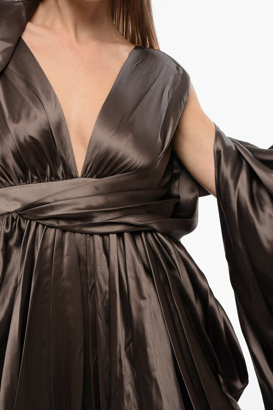 �Х�ޥ� BALMAIN ���󥰥ɥ쥹 �ɥ쥹 ��ǥ����� �֥饦�� Long dresses UF06995S013 8KH ���� ����̵�� ��åԥ�̵�� 2026SS dk