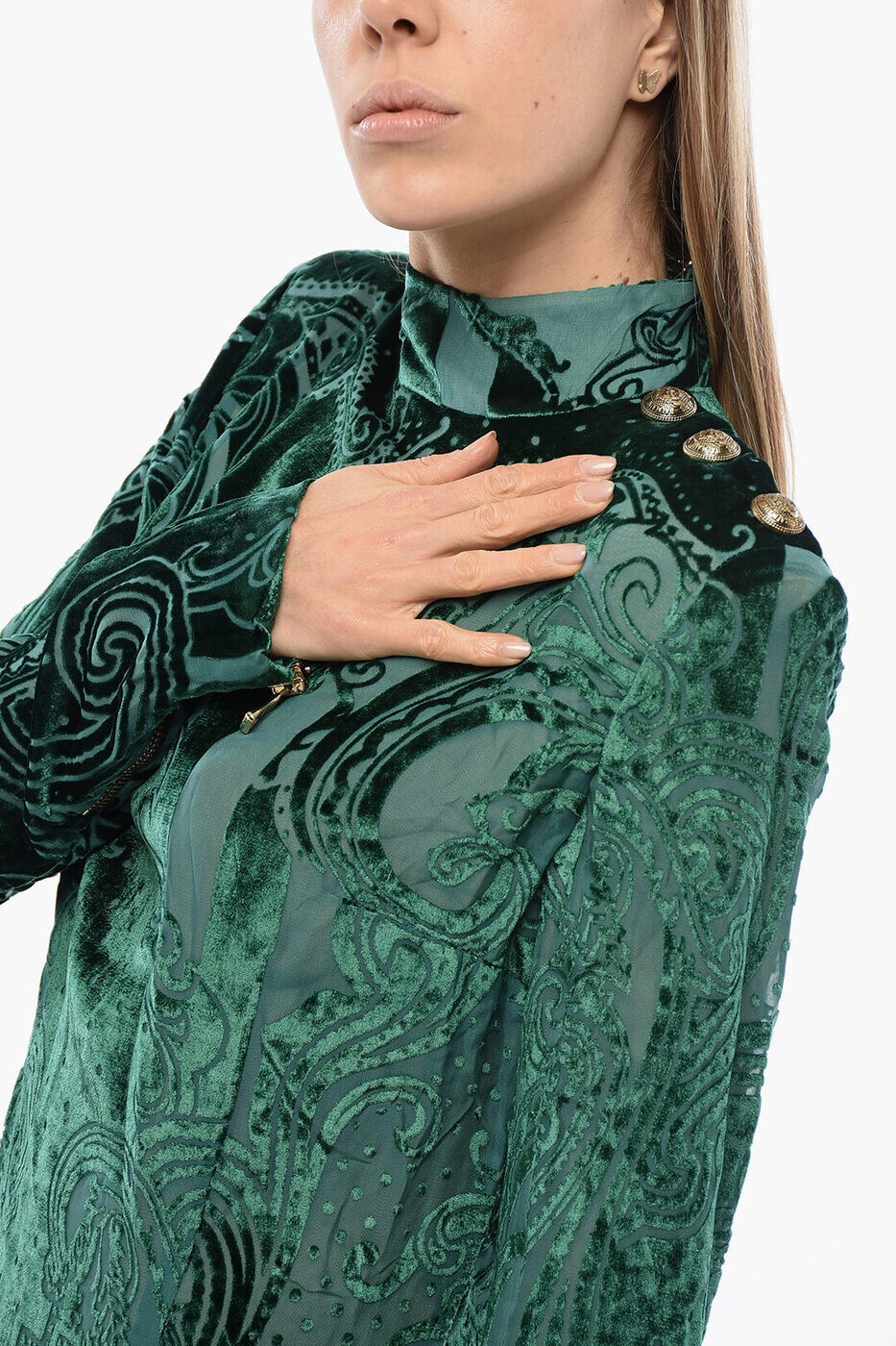 �Х�ޥ� BALMAIN ���󥰥ɥ쥹 �ɥ쥹 ��ǥ����� ���꡼�� Long dresses UF16203V121 7PB ���� ����̵�� ��åԥ�̵�� 2026SS dk