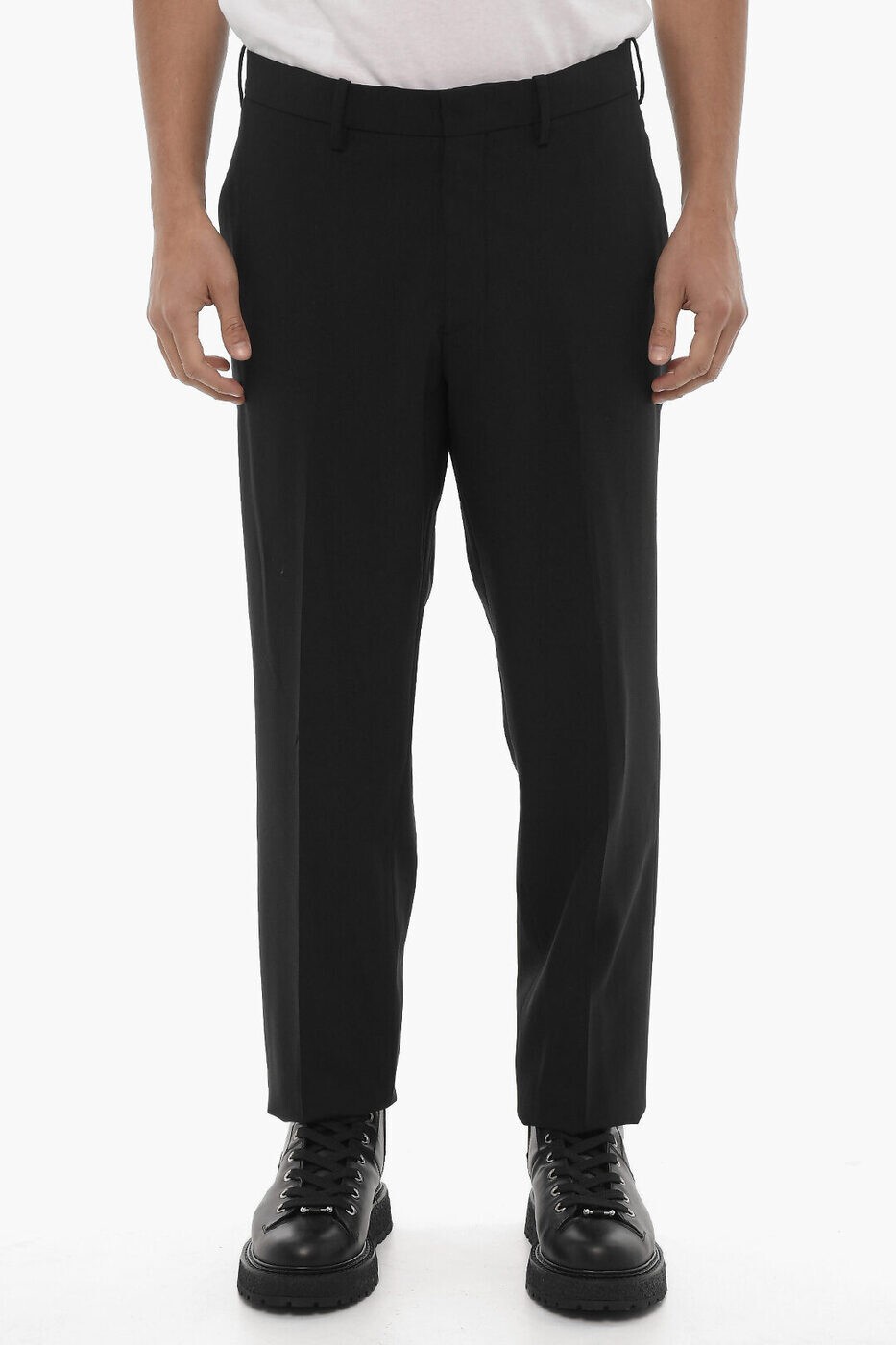 ニール バレット NEIL BARRETT パンツ メンズ ブラック Cargo trousers PBAB47 H033 01 PANTS 関税 送料無料 ラッピング無料 2025AW dk(4.0)