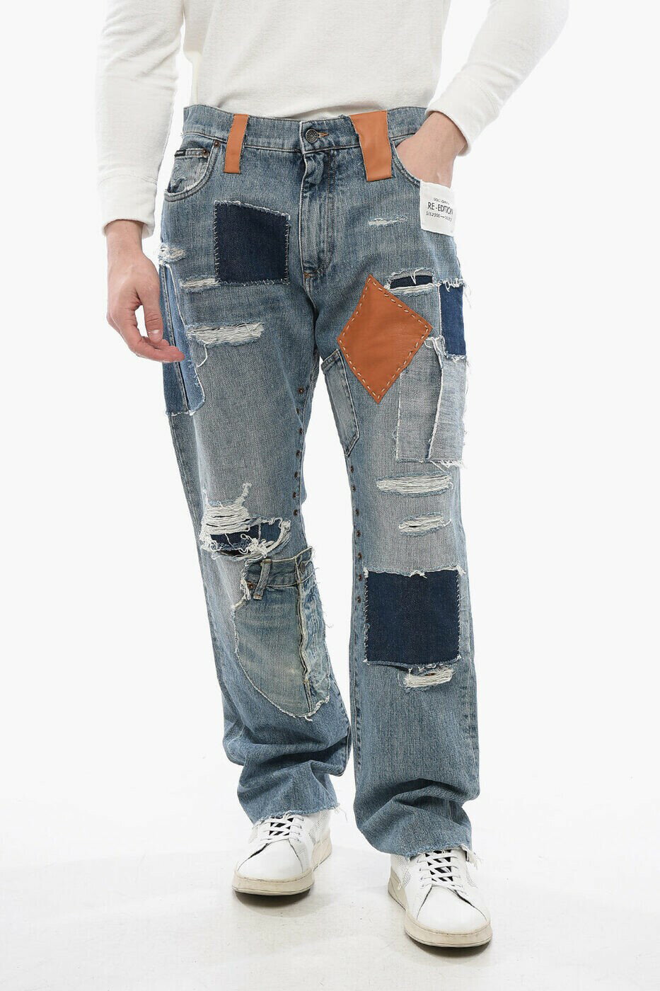 ドルチェ&ガッバーナ DOLCE&GABBANA レギュラーフィットジーンズ デニム メンズ ブルー Regular fit jeans GV1OXD GG131 S9001 関税 送料無料 ラッピング無料 2025AW dk