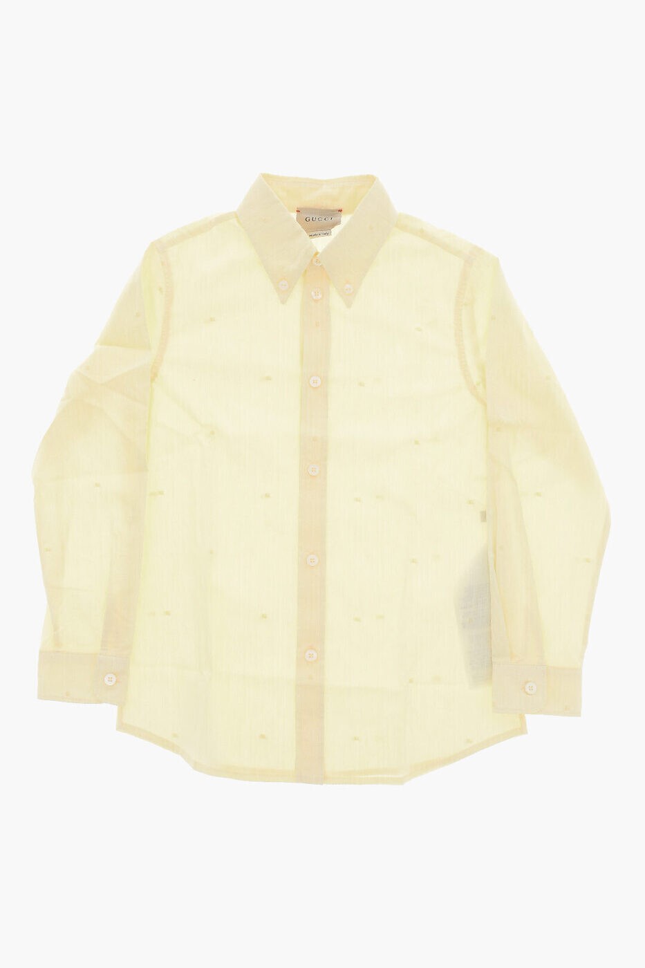 グッチ GUCCI シャツ ボーイズ イエロー Casual shirts 747302 XWAYJ 7015 関税 送料無料 ラッピング無..