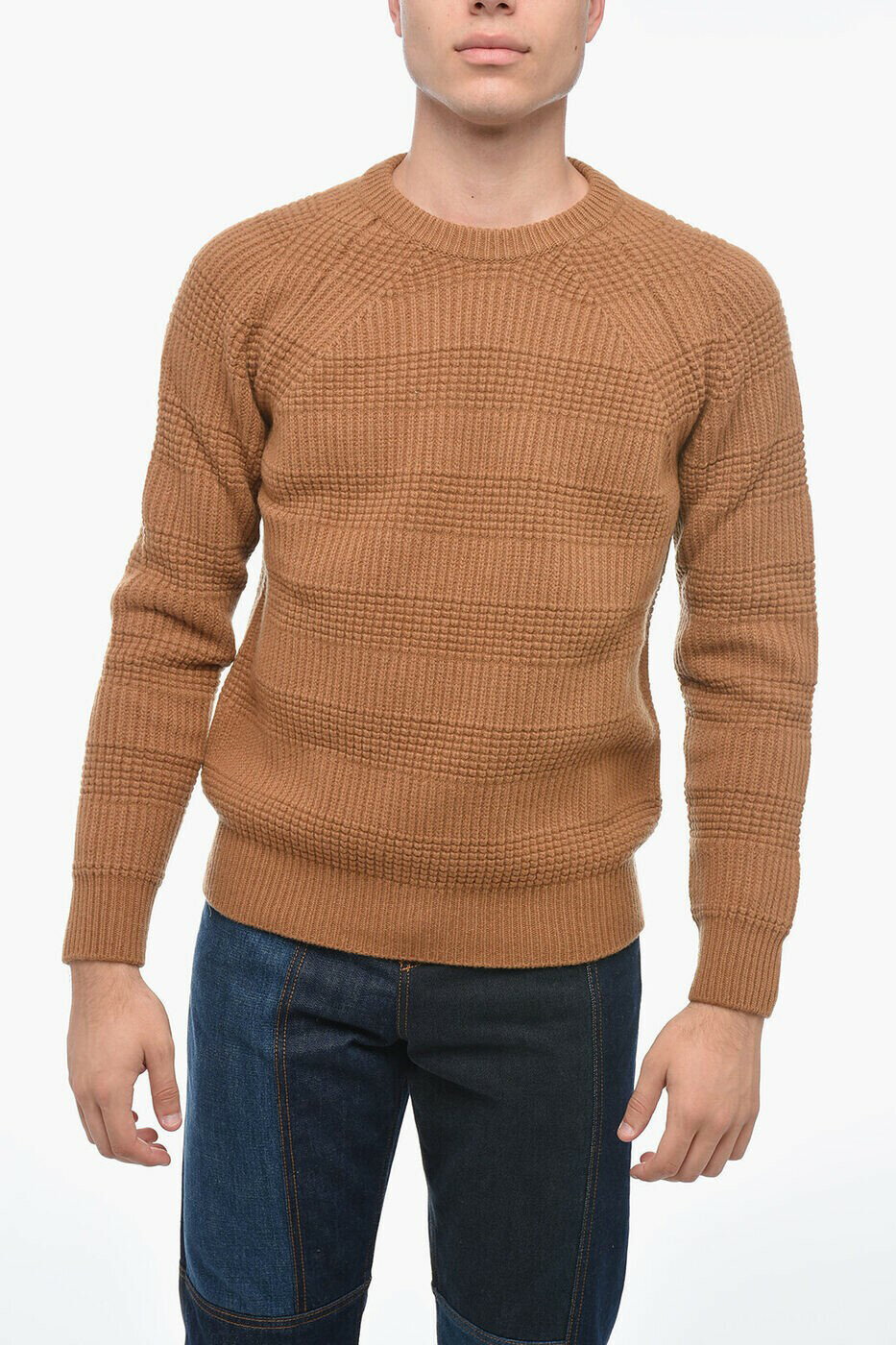 楽天BRANDSHOP・クラージュ楽天市場店アルテア ALTEA クルーネックジャンパー ニットウェア メンズ ブラウン Crew neck jumpers 2261014/MC/34R 関税 送料無料 ラッピング無料 2025AW dk